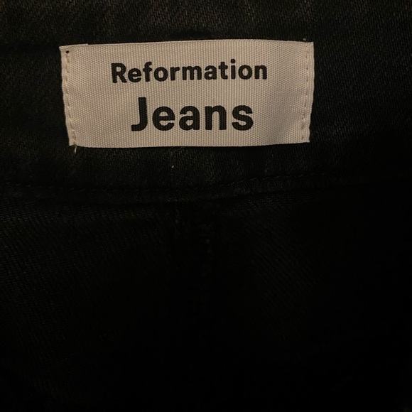 Reformation Keya High & Skinny Erie Wash Black Denim Jeans - Picture 7 of 9